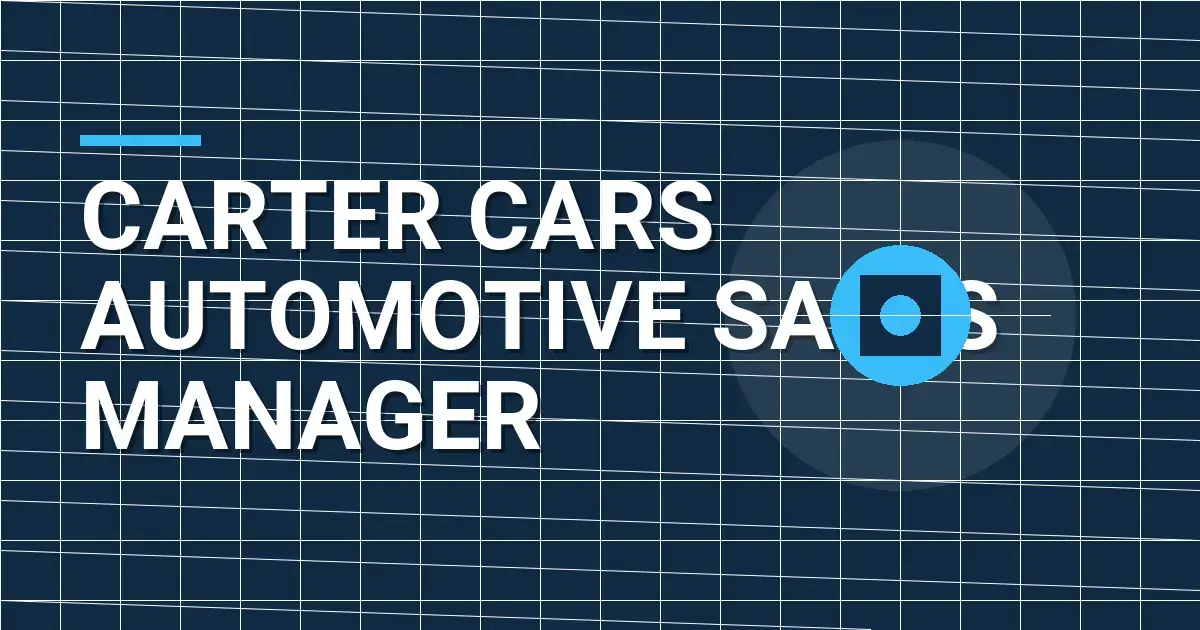 Carter Cars Automotive Sales Manager