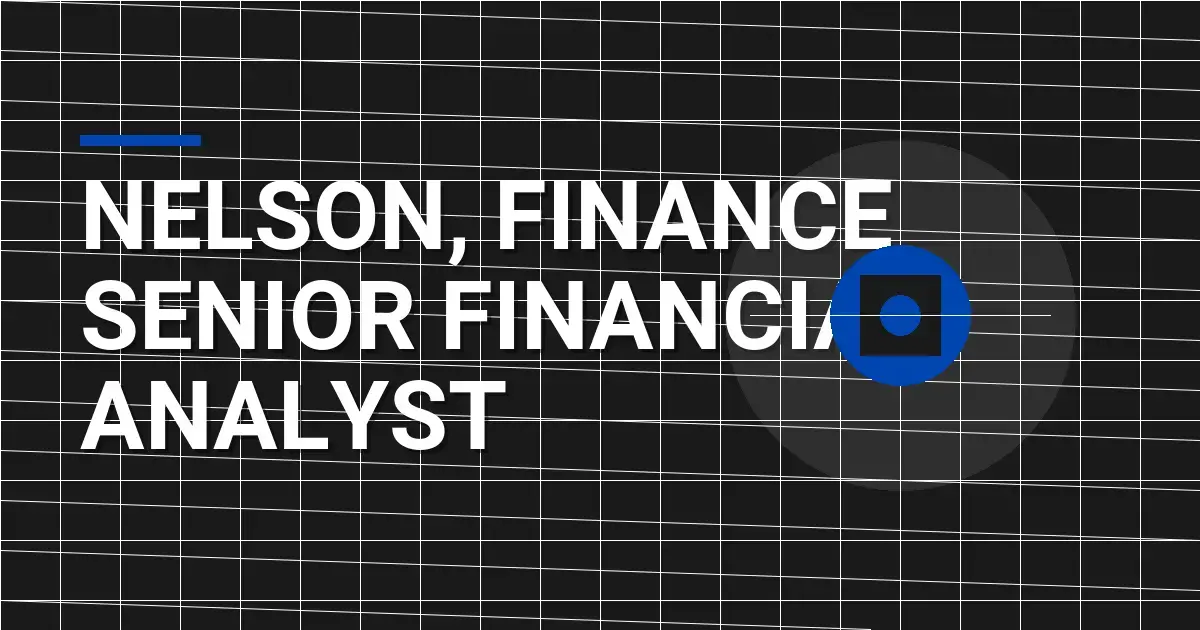 Nelson, Finance Senior Financial Analyst
