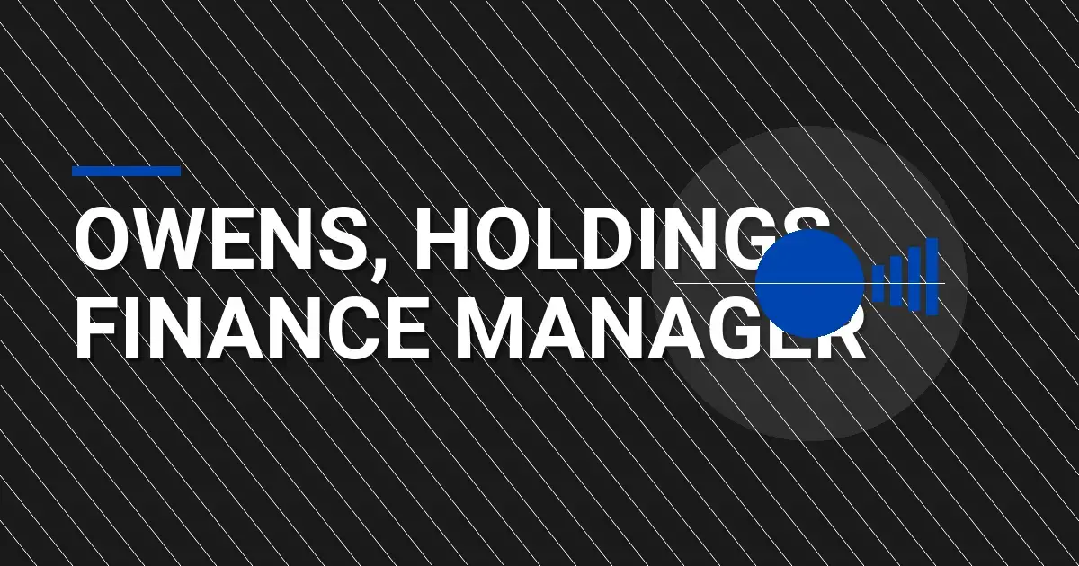 Owens, Holdings Finance Manager