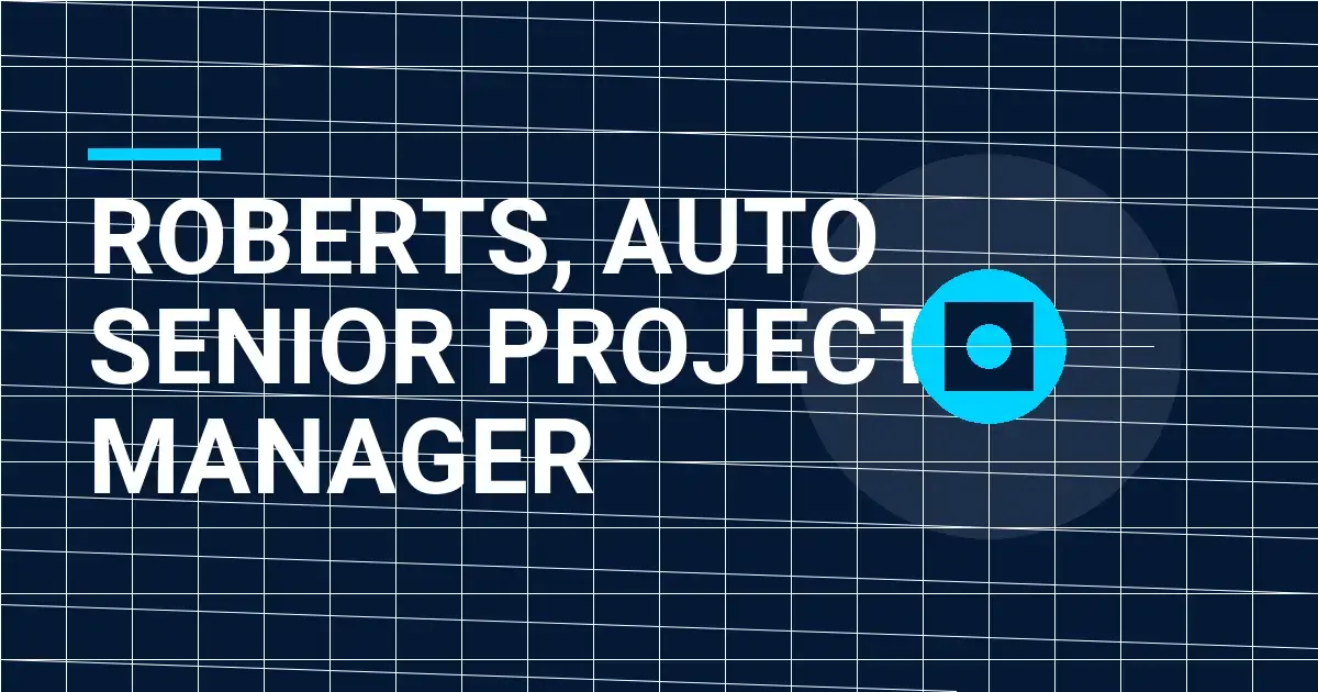 Roberts, Auto Senior Project Manager